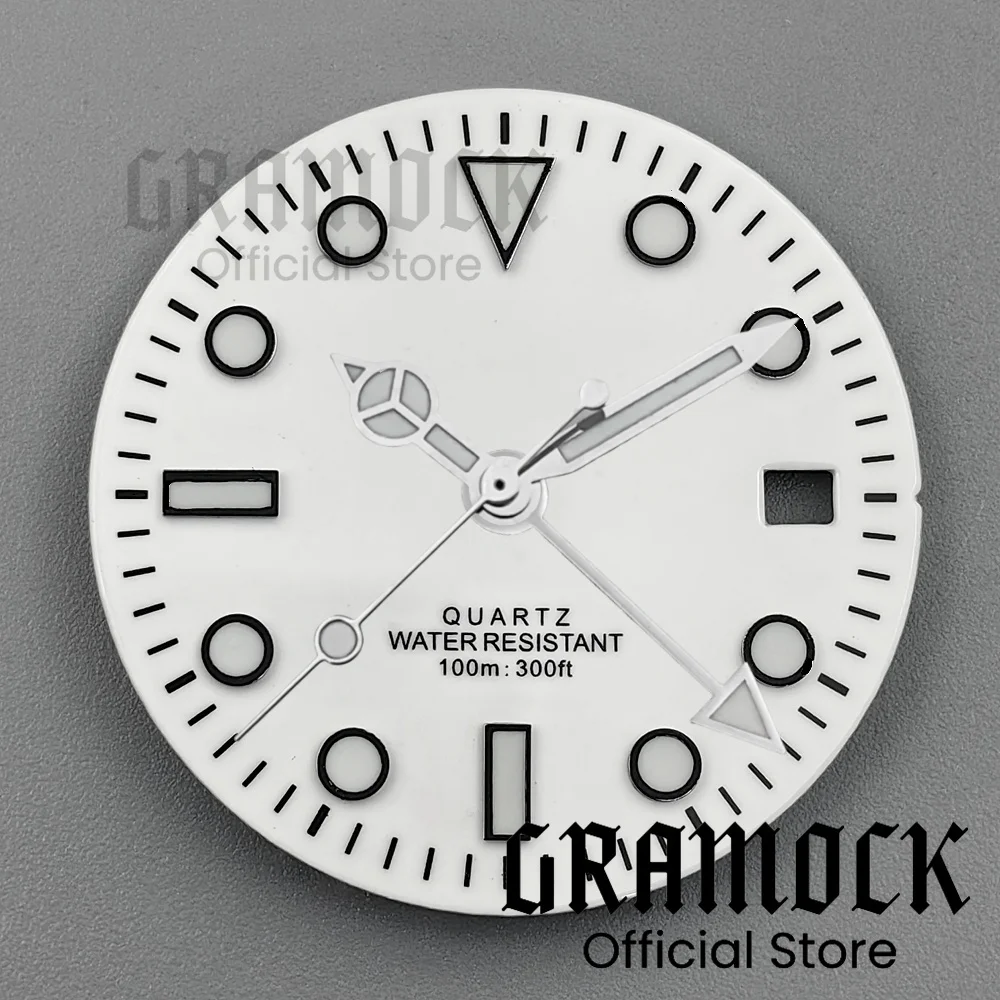 GRAMOCK Men's Vibrant Multi-Color GMT Quartz Watch Dial with Luminous Hands