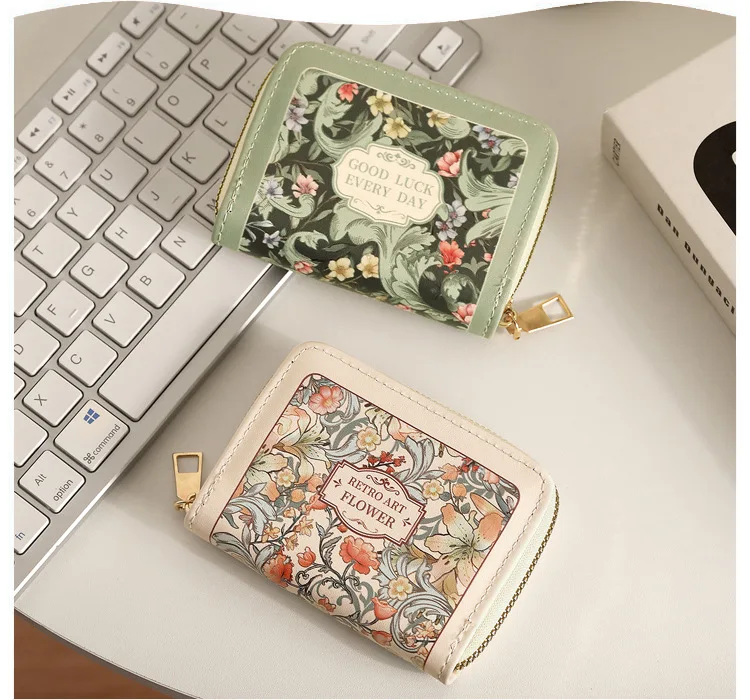 Credit Card Bag Women Exquisite Compact Multi-card Large Capacity 9/18 Slots Retro Document Storage Wallet New Coin Wallet