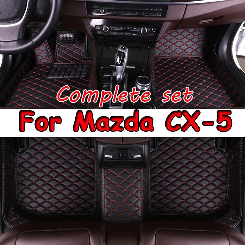 

Автомобильные коврики для Mazda CX-5 CX5 KF 2017 ~ 2023, кожаные роскошные коврики, коврики, полный комплект, автозапчасти, автомобильные аксессуары 2018