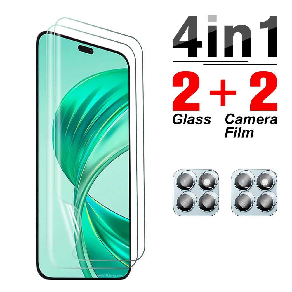 

Защитная пленка 4 в 1 для Honor X8b 2023, стекло для камеры honar X50i plus, мягкая пленка xonorx8b X 50iplus 6,7 дюймов, прозрачная Гидрогелевая пленка
