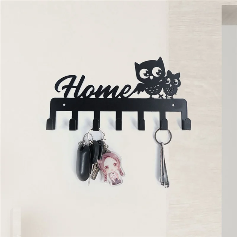 Owl Key Holder Wall No Nail Hook Home Ornament Owl Key Holder For Wall 1 Piece A 5