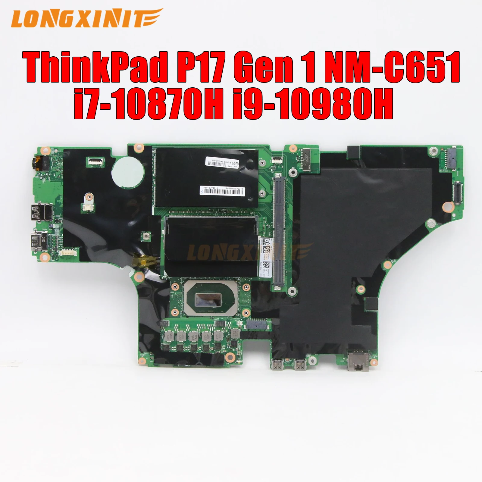 Nm-C651 Nmc651 Per Scheda Madre Del Computer Portatile Lenovo Thinkpad P15 P17 T15G Gen 1. Con Cpu:I7-10850H I9-10885H 100% Testado Ok.