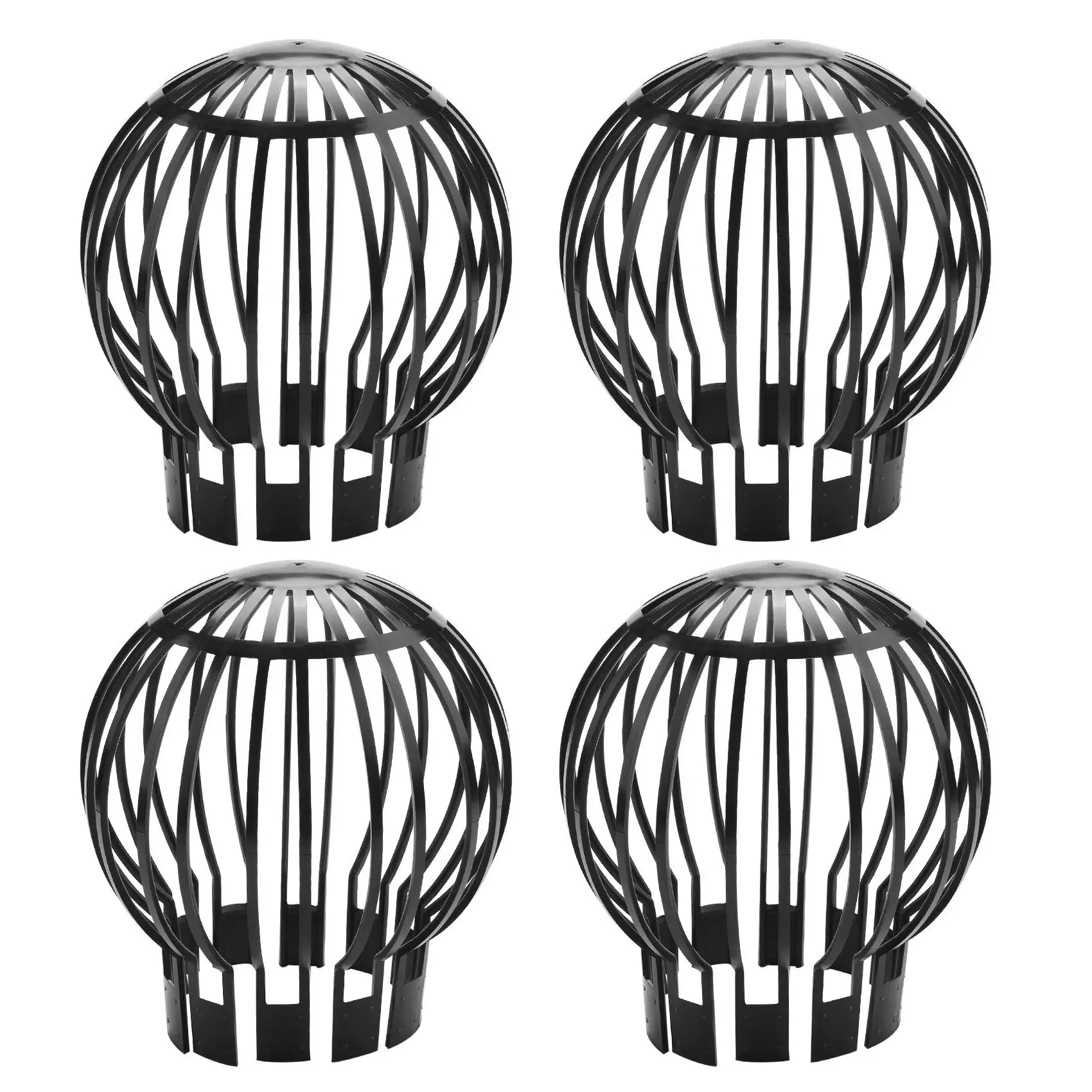 ABZV-4PCS Gutter Guard Downspouts Filter Strainer Preventing Leaf Debris Branches Roof Moss From Clogging the Pipes