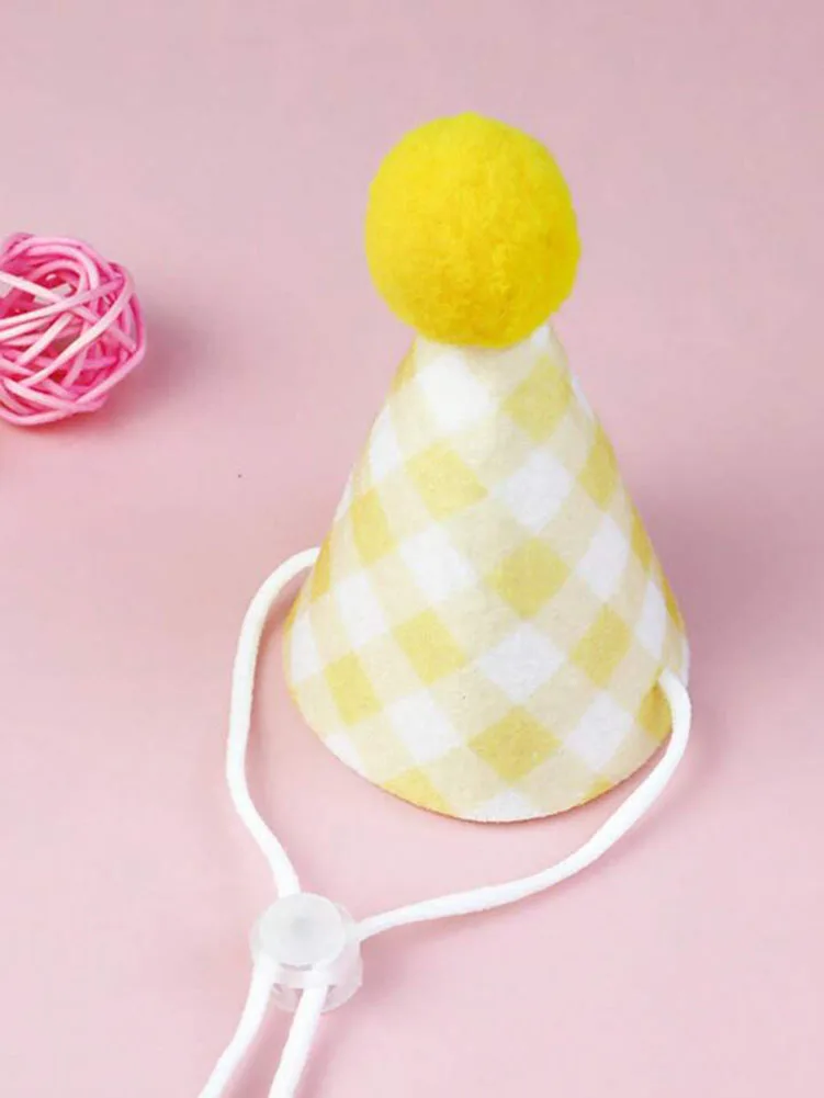 Title 5, Pet Birthday Bib and Party Hat Cat Puppy Lace S...