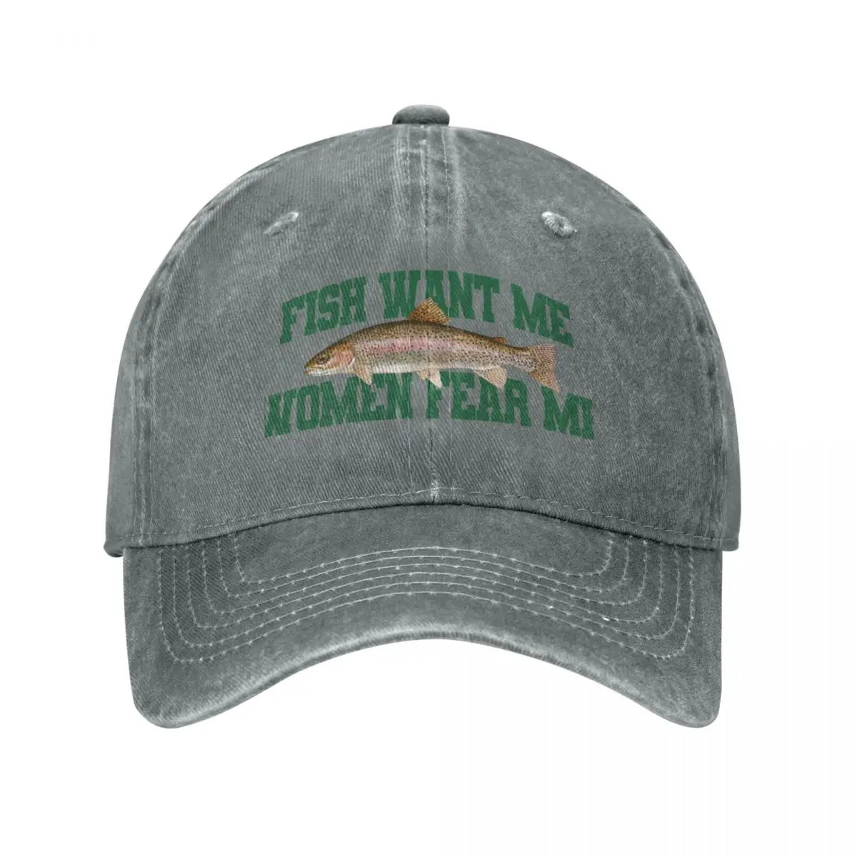 Fish Want Me Women Fear Me Meme Cap Cowboy Hat icon trucker cap gentleman  hat Cap women's Men's - AliExpress