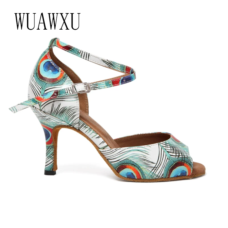 NATASHA2023 New Professional Latin Dance Shoes Women's High Heel Soft Sole Indoor Fashion Sandals Advanced Dance Shoes