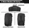 3 in 1 Outdoor Backpack Travel Waterproof Duffel Bag Men Women Sports Fitness Duffel Bag Backpack 45L Weekend Rolling Backpack 2