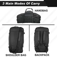 3 in 1 Outdoor Backpack Travel Waterproof Duffel Bag Men Women Sports Fitness Duffel Bag Backpack 45L Weekend Rolling Backpack 2