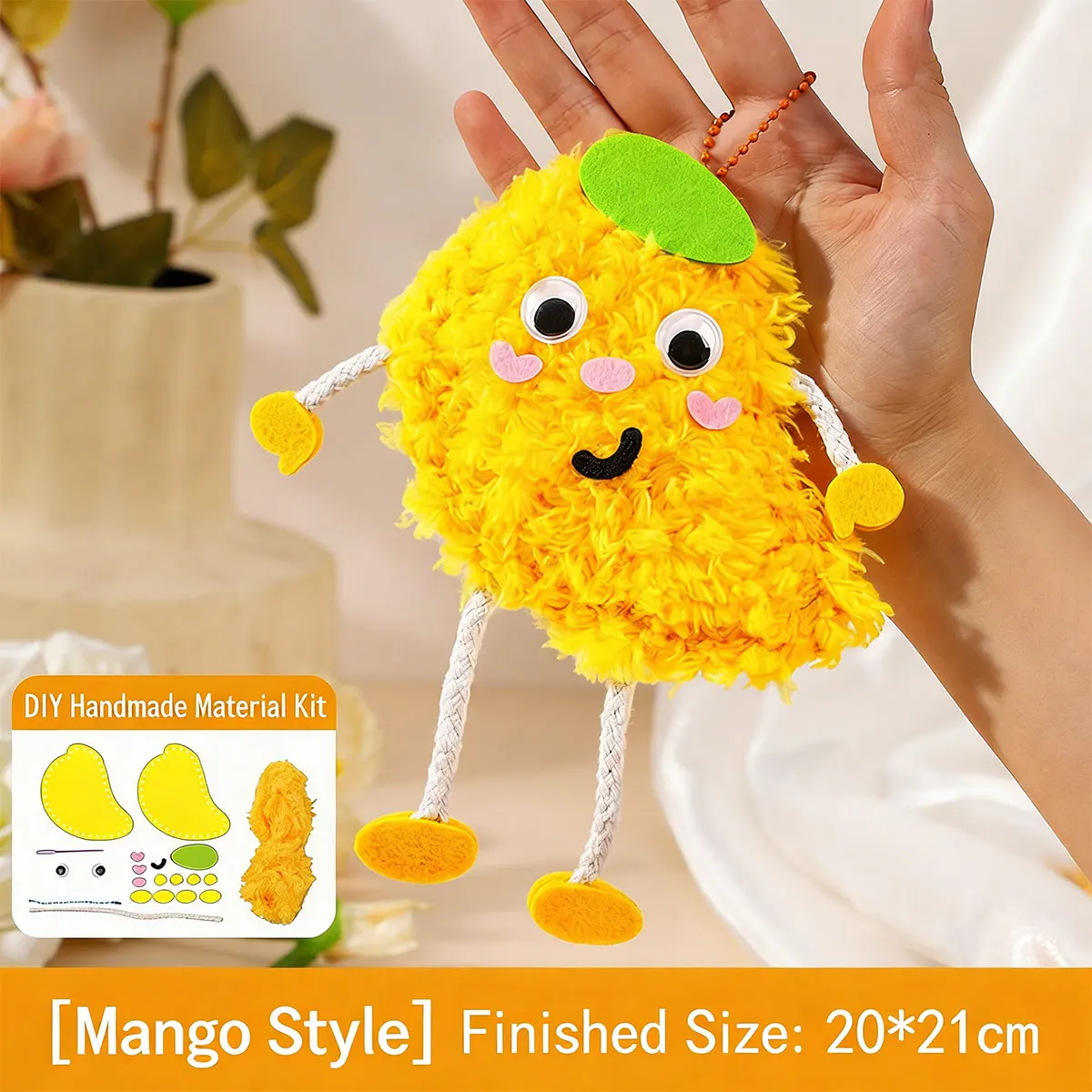 Beginner's DIY Sewing Kit: Create Adorable Felt Crafts and Pendant Charms