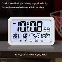 Réveil Numérique LED Magnétique avec Écran LCD, Horloge de Table avec Affichage de la Date, de la Température et de l'Humidité 2