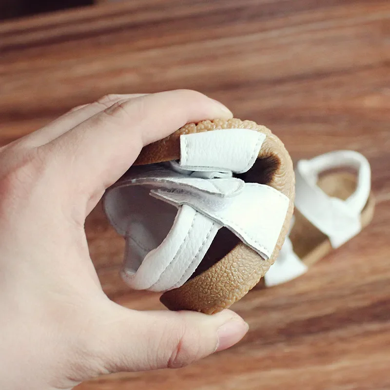 Baby Sandals for Girls 1-3 Years Old Genuine Leather Summer Baby Girls Sandals Bow Princess Shoes Slip-resistant