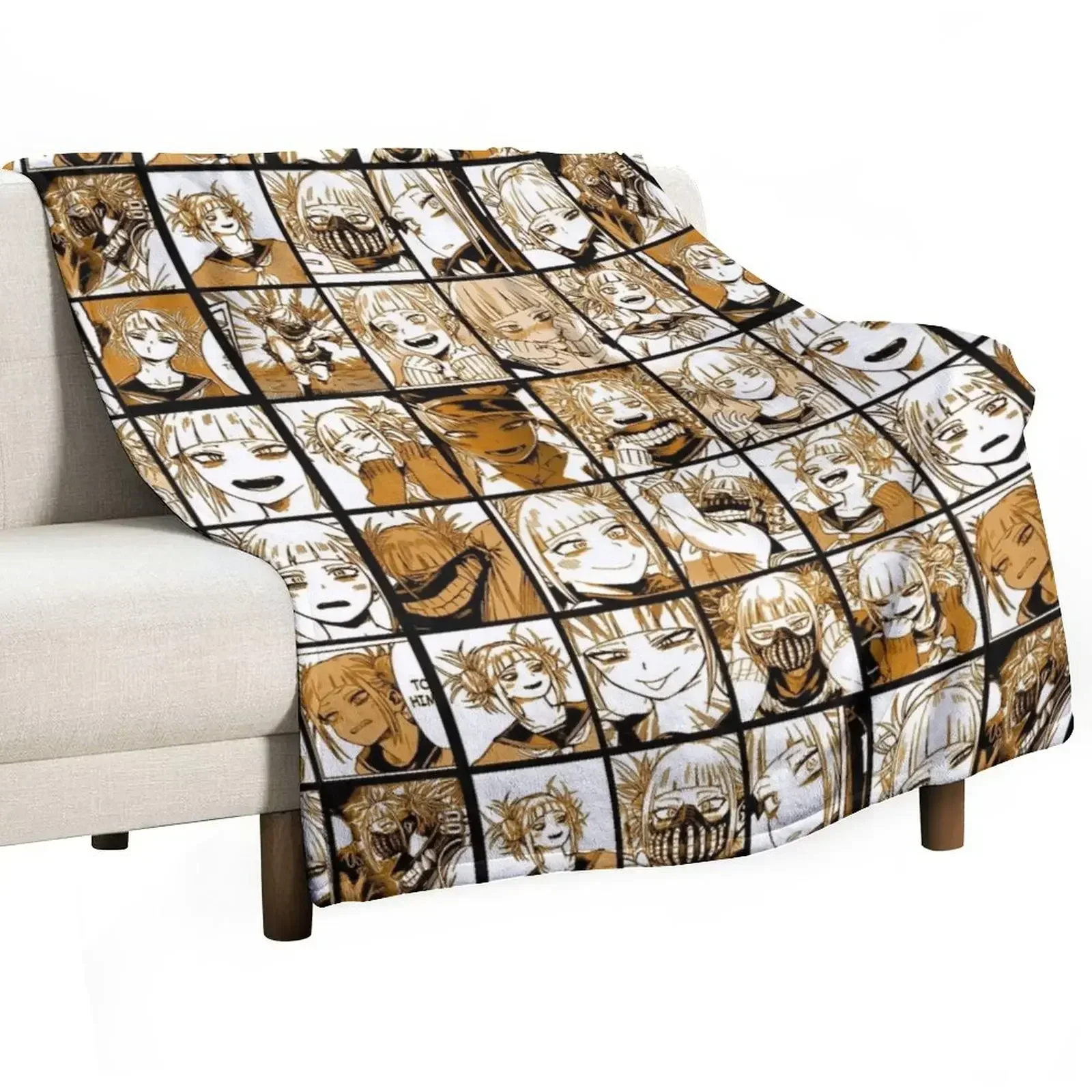 Togamha Collage manga girl Throw Blanket Soft Plaid Blankets For Sofas Blankets