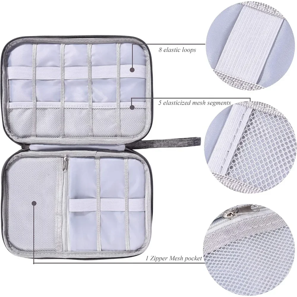 Electronics Organizer Bag Waterproof Carrying Pouch Travel Bag Universal Cable Organizer Electronics Storage Accessories