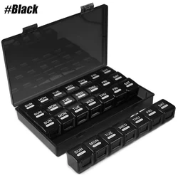 Monthly Moisture-Proof Pill Organizer and Vitamin Container (Black)