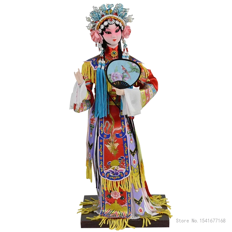 Creative Handmade Peking Opera Masks, Opera Ornaments, Traditional Crafts, Home Living Room Decoration, 12 Inch, 1Pc