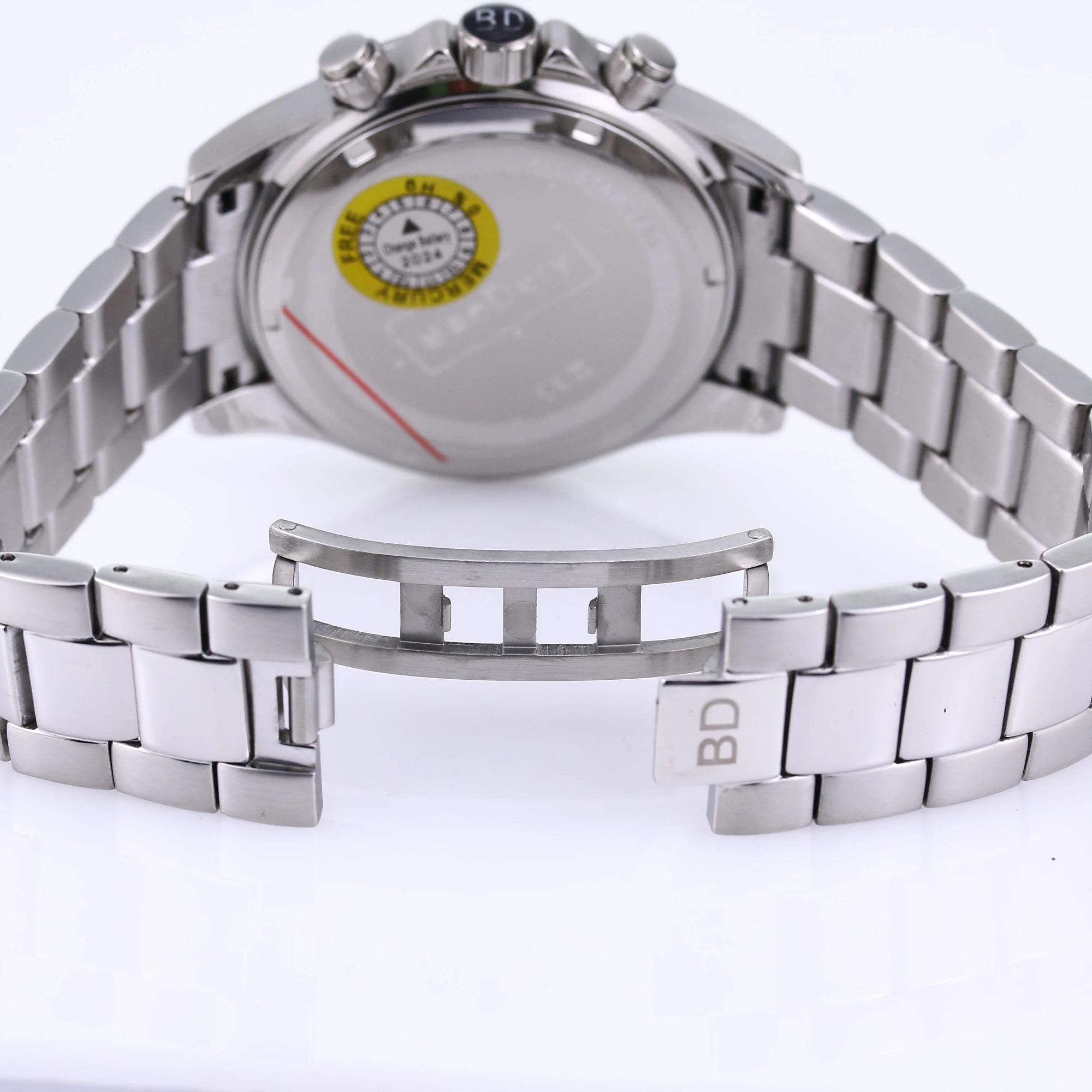 Mix and Match Your Mood - 44mm Quartz Watch with 3 Changeable Dial Colors for Versatile Styling!