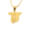 Spain Map Pendant Chain For Women Jewelry Love ESPAGNE Country Spanish 3