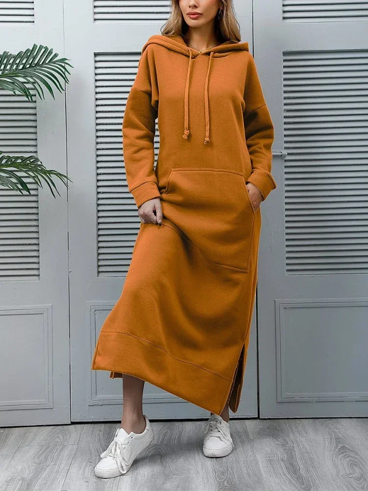 Turkey Hooded Tracksuit Maxi Dress Women Muslim Arab Striped Jogging Sports Long Dress Walk Wear Musulman Islamic Clothing 4XL