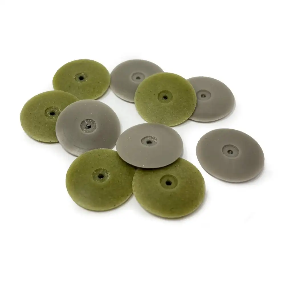 EVE Pumice Wheel Polisher Set - High Luster Jewelry & Stone Finishing Tool (10 Pieces)