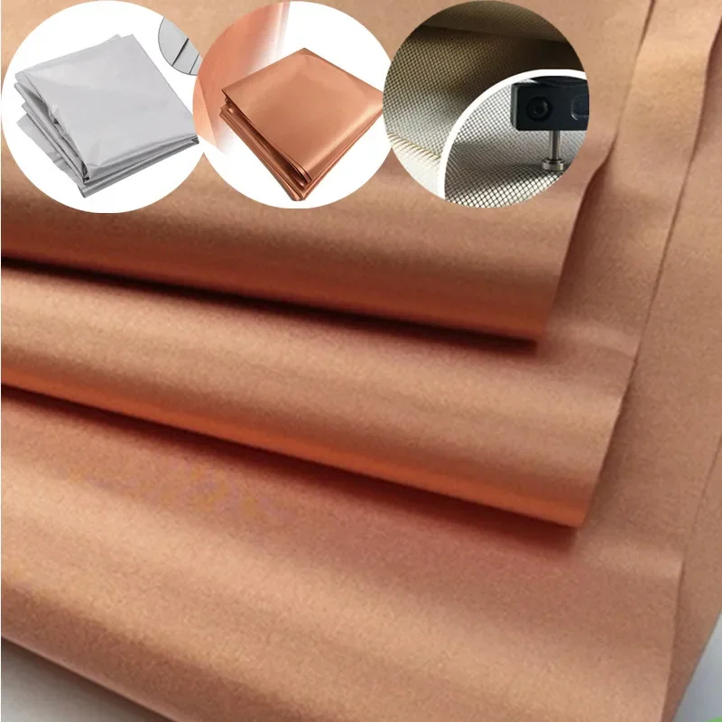 1/2/3/4/5 Meter EMF Protection Pure Copper Fabric-Blocking RFID