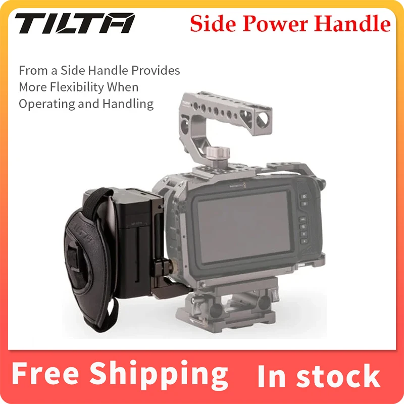 Tilta Ta-Sfh/Sh Maniglia Di Alimentazione Laterale E Maniglia Di Messa A Fuoco Laterale Per Gabbie Per Fotocamera Tiltaing Batteria F970 Per Sony A7/A