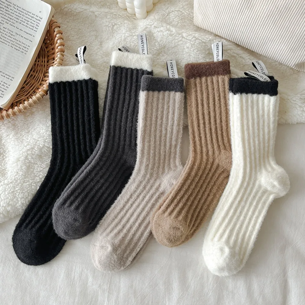 Warm Cashmere Mid Tube Winter Socks for Women