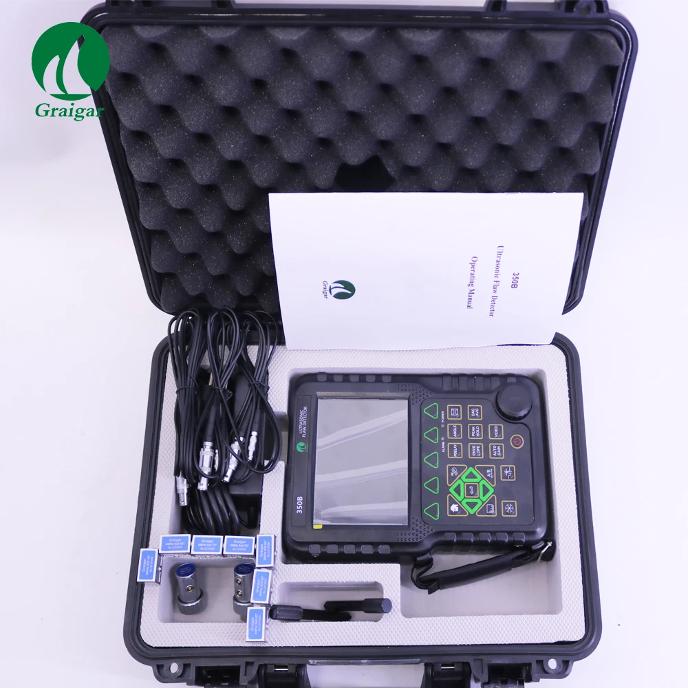 MFD350B MITECH Profession Flaw Detection Ultrasonic Testing Equipment With All Probes and Wires Color TFT
