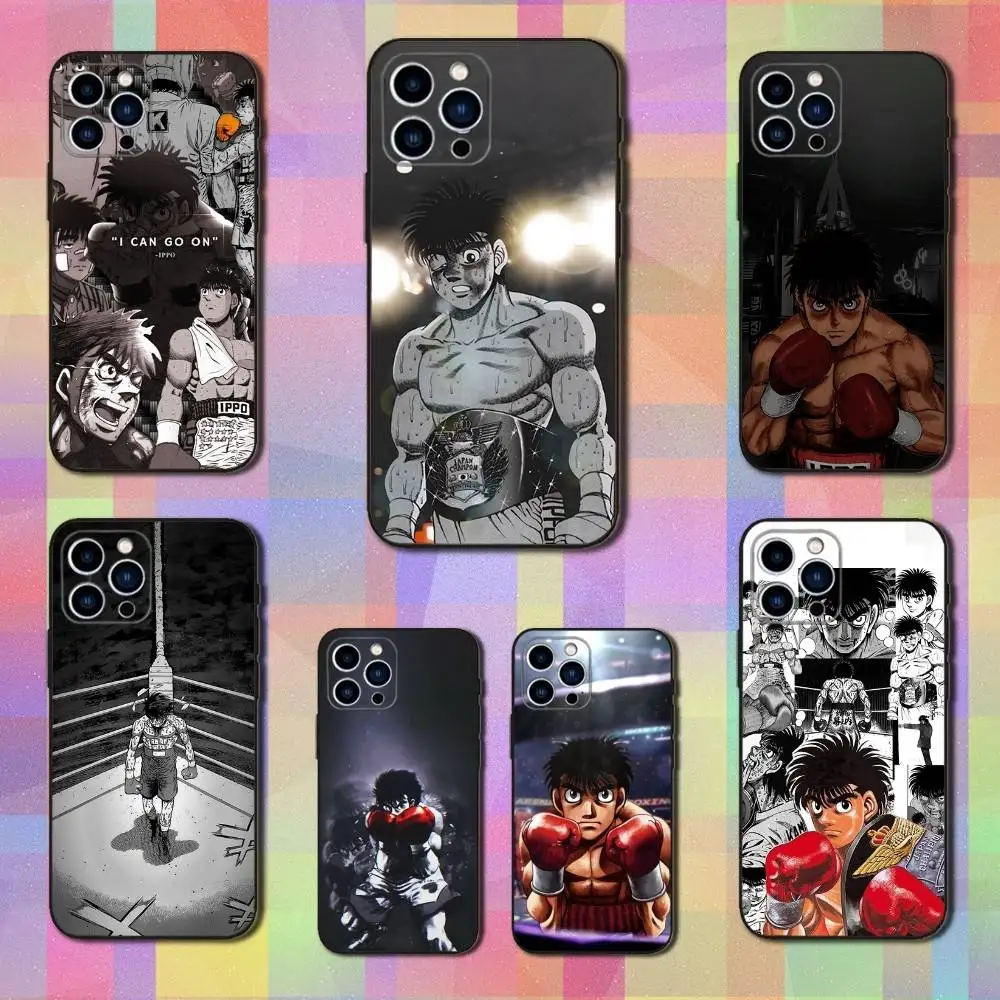 I-Ippo Anime M-MakuNouchi Soft Silicone Black Phone Case Cover