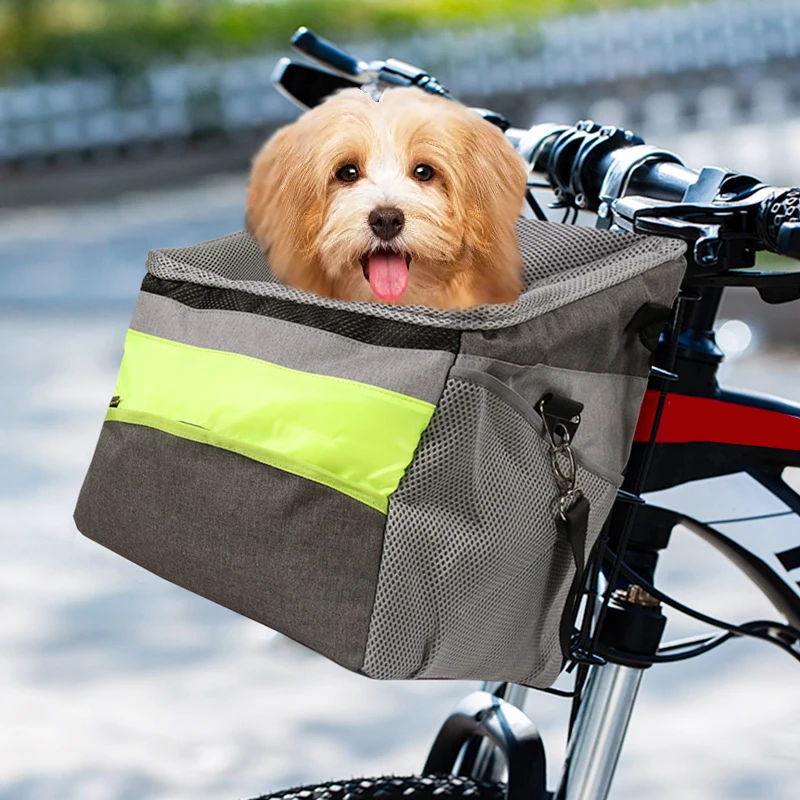 BikeBasketPetCarrierBicycleDogCyclingPicnicBagQuickRelease
