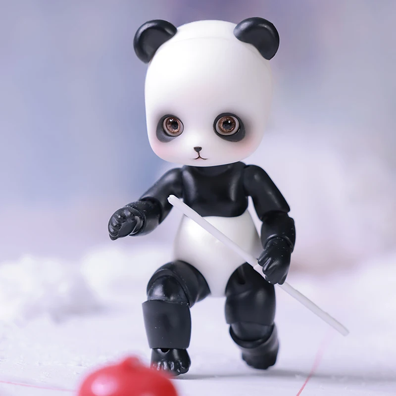 Lander Bjd Doll 1/8 Cuddly Panda Ball Snodato Doll Art Toy Regalo Unico Per Girl Boys Toy Shugafarioso