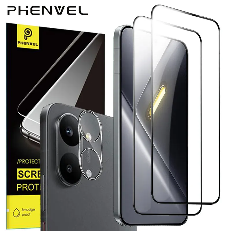 Vidrio protector oleofóbico para POCO X8 Pro Max, protector de pantalla de vidrio templado antiexplosión X8 Pro
