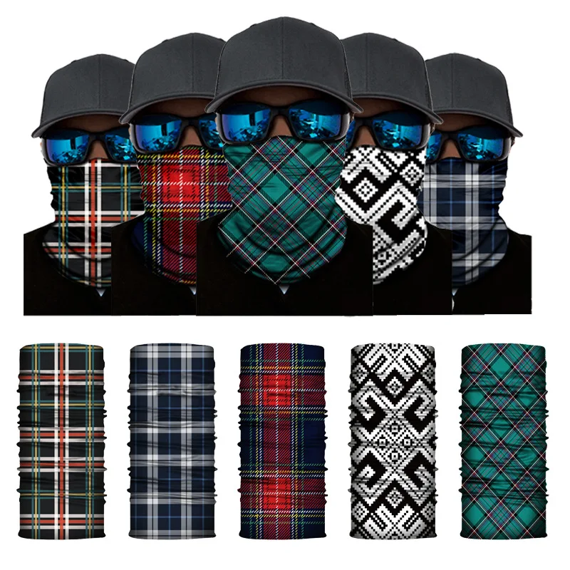 3D Multifunction Men Seamless Magic Turban Ski Motorcycle Bandana Neck