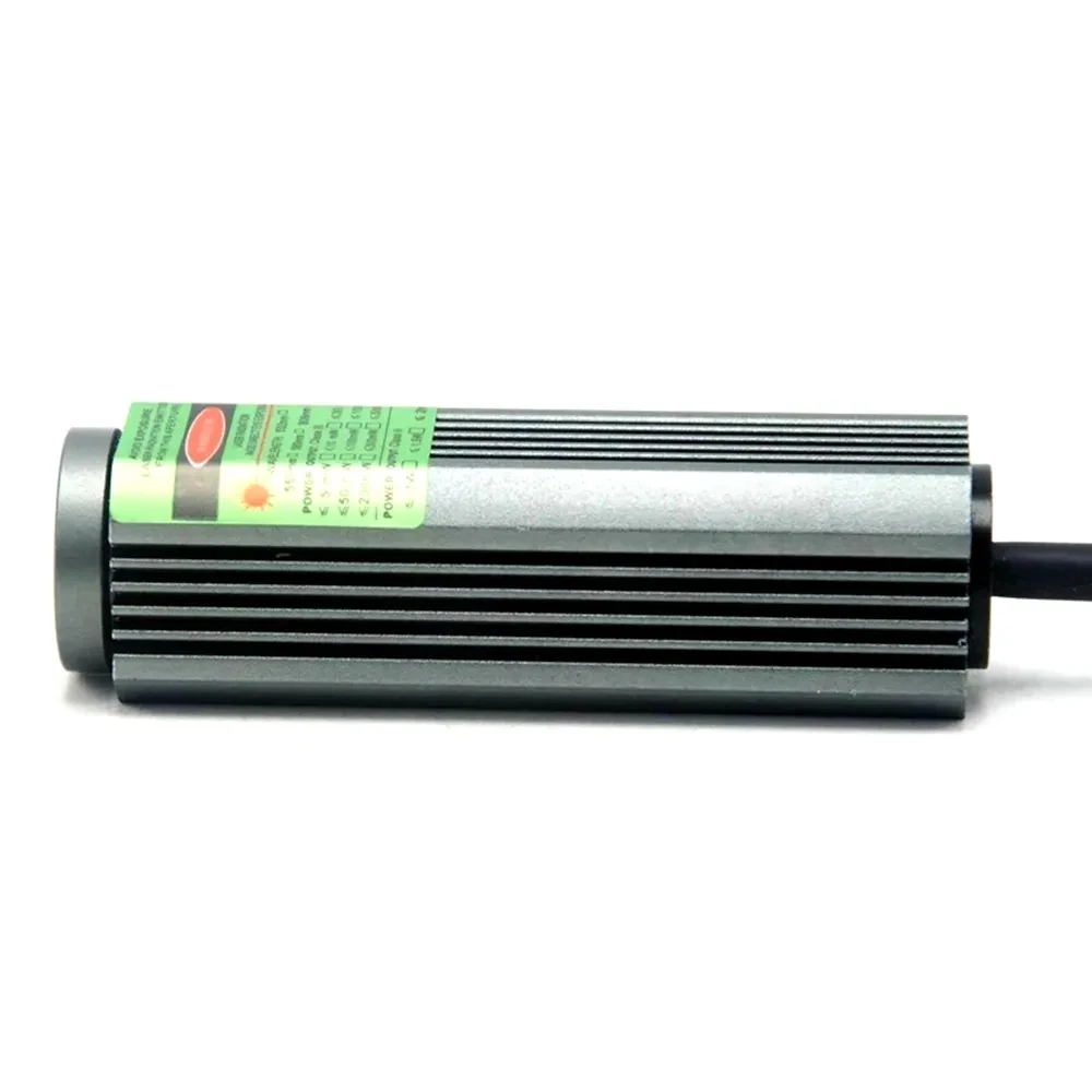 Waterproof DC5V 532nm 50mW Green Lights Laser Diode Module Line Beam W/ Glass Lens 25x75mm 4