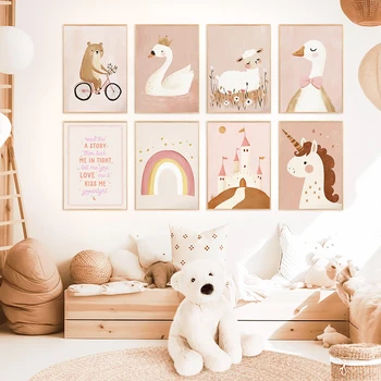 Princess Unicorn Castle Wall Art 1