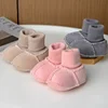 Baby Suede Leather Thick Shoes Infants Winter Plush Warm Booties Fur Girls Booties Unisex Sheepskin Kids Boy Floor First Walkers 1