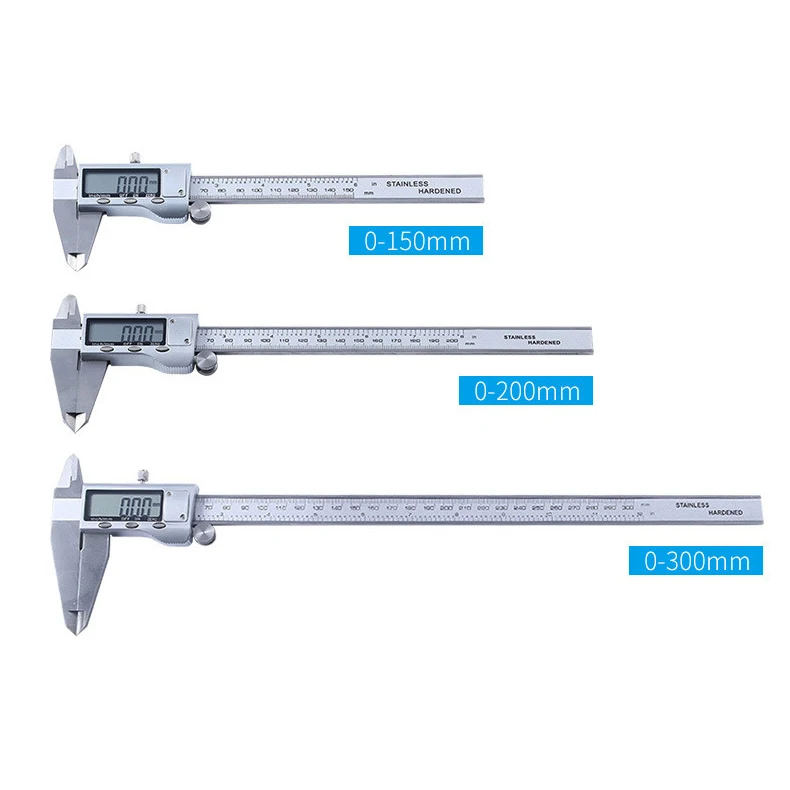 

U50 0-150mm/6" Stainless Steel Electronic Digital Vernier Caliper 0.01mm LCD Metal Micrometer Caliper Guage Measuring Tools