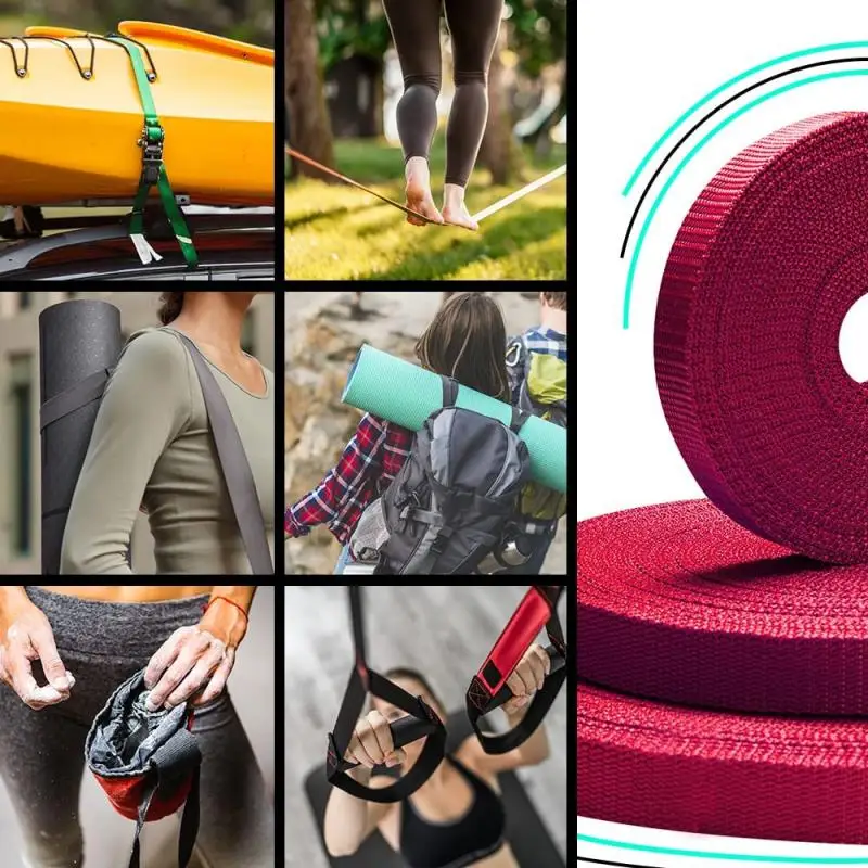 5Meters 25mm Colored Nylon Webbing for Backpack Strap Car Seat Belt Ribbon DIY Garment Binding Tape Sewing Accessories webbing ribbon nylon webbing nylon webbing tape