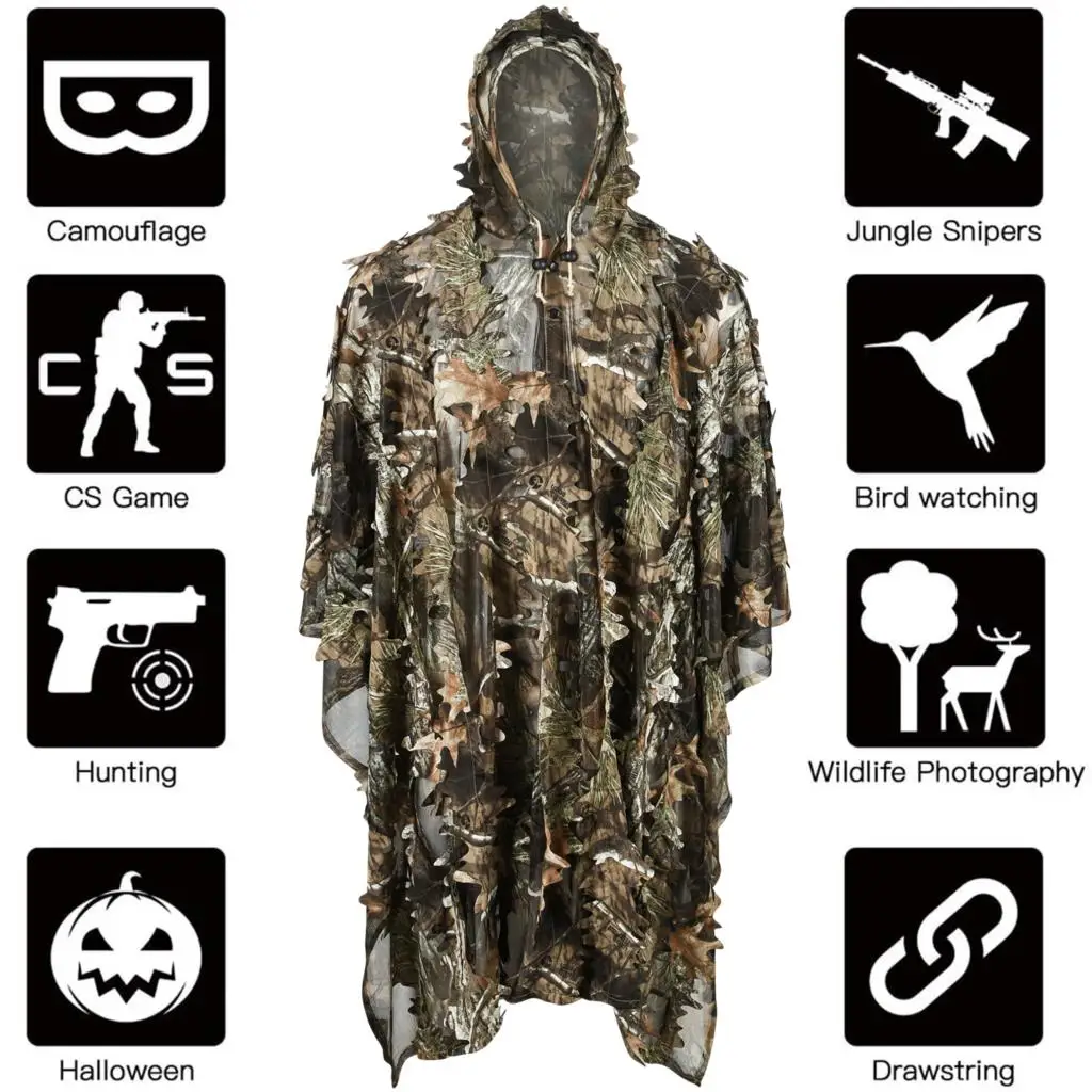 Hunting Clothes Tactical Camo Jacket Field Camouflage Suit Hunting Mens Clothing Equipment Bird Watching Wildlife Photography