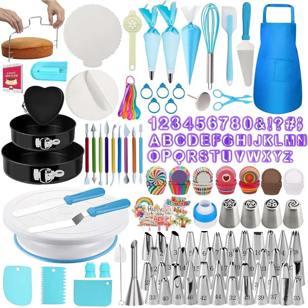 722pcs Cake ting Kit - Baking Supplies with Springform Pans, Cake ...