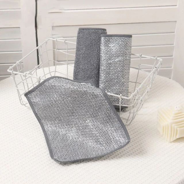 3pcs Non-Scratch Wire Dishcloth,Scouring Pad, Multipurpose Wire