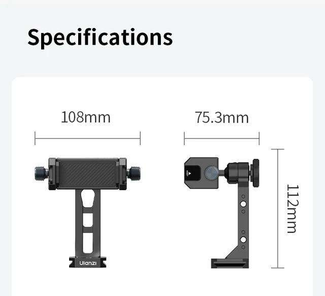 Support Téléphone Universel ULANZI SK-20 - Pince, Trépied Et Selfie Stick, Réglable 360°, Pour Avion Et Bureau