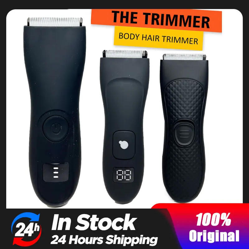 Body Hair Trimmer Hair Removal Tool Men's Groin Hair Trimmer Ball Groomer &Body Trimmer for Men Waterproof Wet/Dry Clippers Ultimate Male Hygiene Razor Depilador