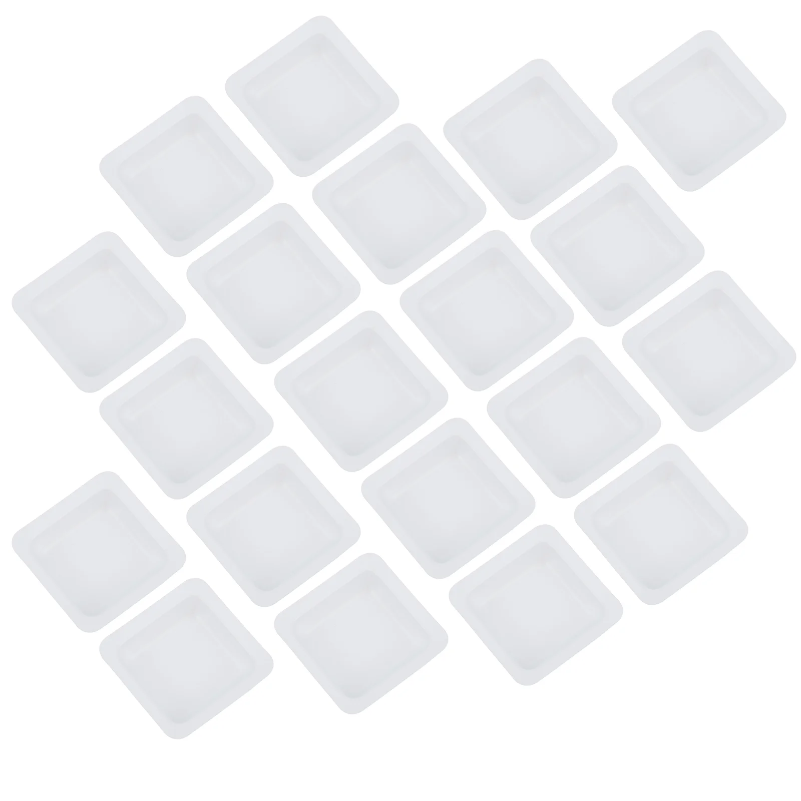 

20 Pcs Weighing Tray Labs Dishes Liquid Anti-Static Plates Square Plastic Boats