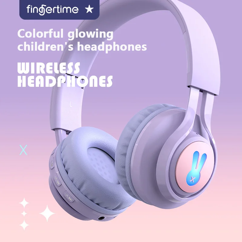 CASQUE KIDS SANS FIL BLUETOOTH ROSE ET VIOLET