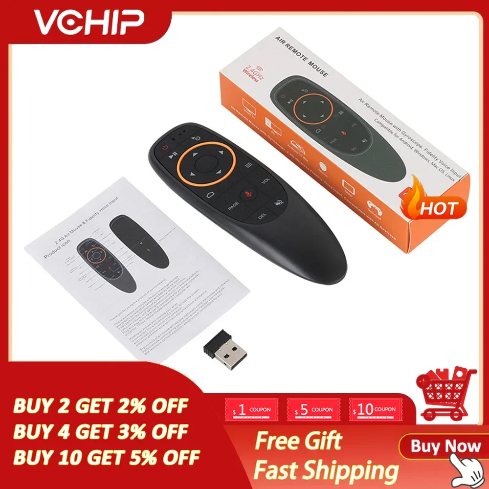 G10 G10 Air Mouse G10S Pro Voice Remote Control Wireless Air Mouse Gyroscope IR Learning for Android tv box X96 H96