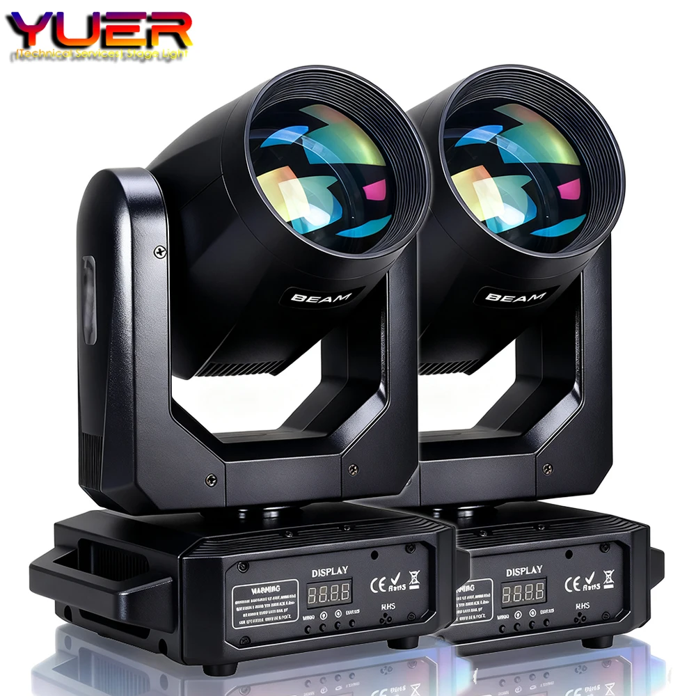 2 pièces lumière de scène lumière principale mobile 200W 12 Gobos 8 couleurs projecteur DMX 512 avec son activé pour l'éclairage de fête DJ de mariage