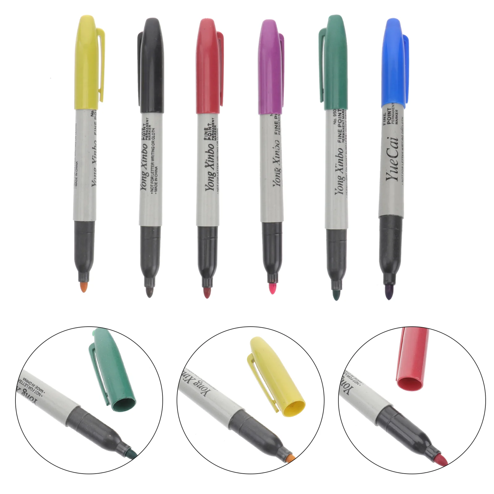 

6 Pcs Oil Ink Painting Pencile Marker Darwing Tattooing Accessories Auxiliary Supplies Color