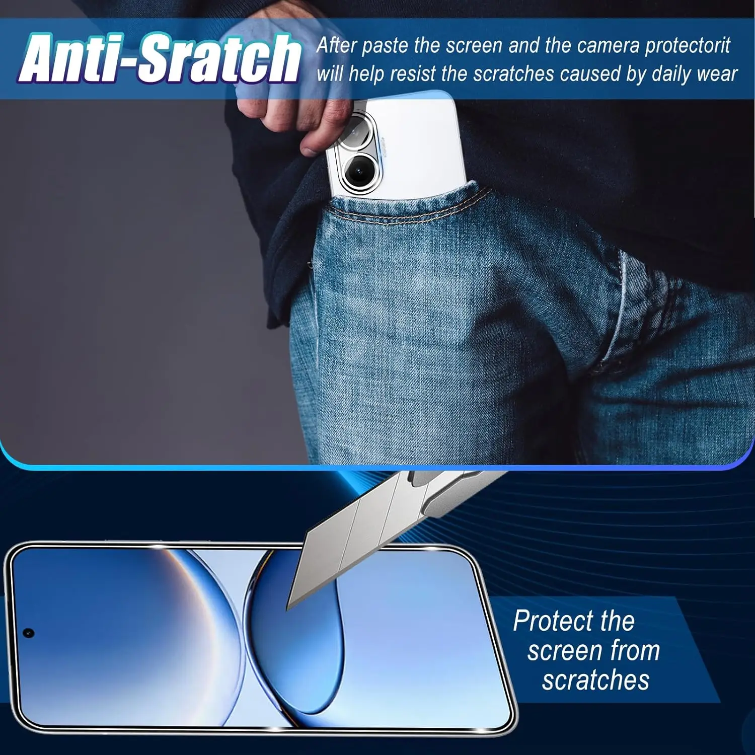 Ultra Tempered Glass Screen Protector - Flat 6.9 Inch, 1-4 Pack