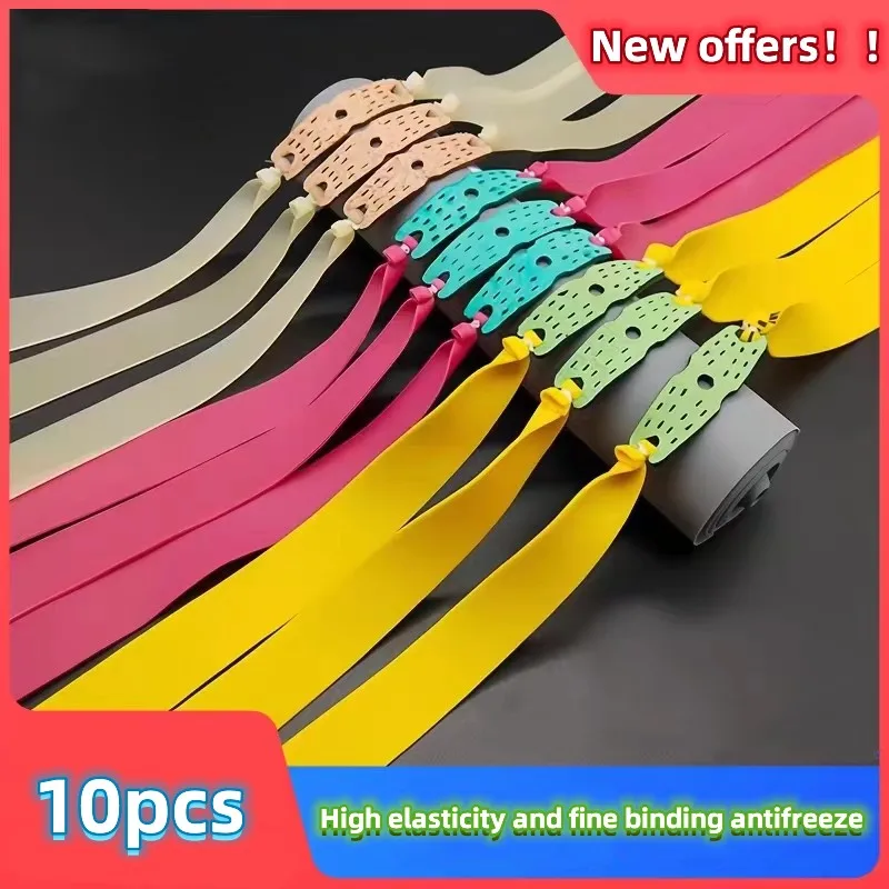 

Рогатка из натурального латекса, плотная Резиновая лента, 0,45-0,75 мм, 10 шт.