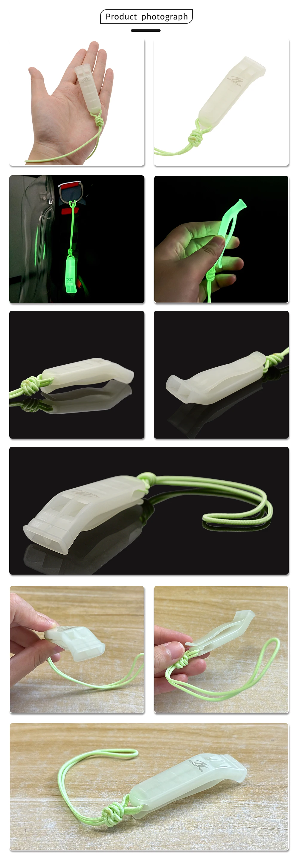 1Pcs Outdoor Survival Leistungsstarke Leucht Pfeife Ultra-hohe Dezibel Pfeife Notfall Sicherheit Pfeife Für Wasser Sport EDC Anhänger – Detail 5
